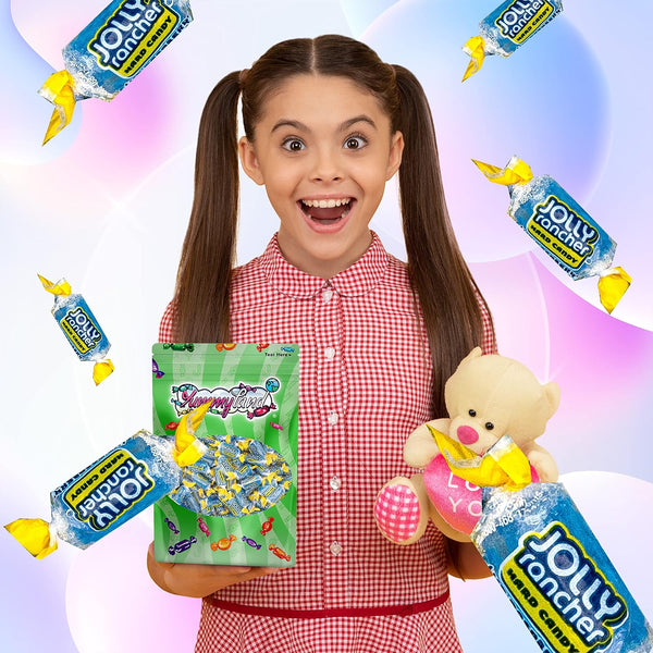 Jolly Rancher Blue Raspberry Hard Candy – 1 LB Bulk Bag (16 oz) Individually Wrapped Candy