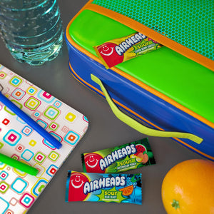 Airheads SOUR Bars Variety Bulk Box, Assorted Flavors, Individually Wrapped Full Size, 60 Count