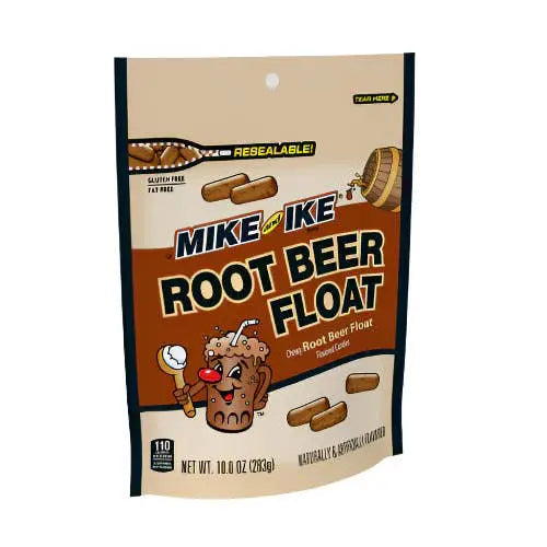 Mike and Ike Root Beer Limited Edition – 10 oz Chewy Candy Resealable Bag