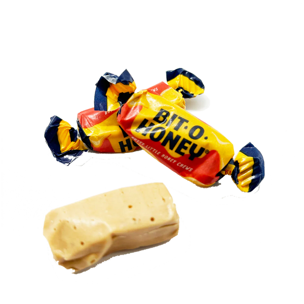 Bit-O-Honey Candy, Bulk Bag – Individually Wrapped Honey Taffy Candy with Almond Bits, Classic Chewy Retro Candy for Parties