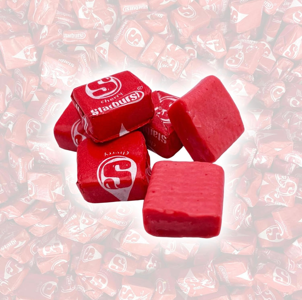 Starburst Cherry Chewy Candy 1 LB (16 oz) – Single Flavor Red Soft Fruit Chews, Individually Wrapped