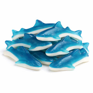 Blue Raspberry Shark Gummies Bulk Bag – Soft Fruity Candy Treats