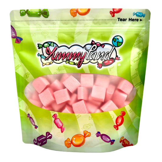 All Pink Strawberry Chewy Candy – 1 LB (Approx. 90 pieces) Bulk Bag by YummyLand