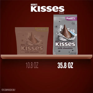HERSHEY'S KISSES Milk Chocolate Candy, Party Pack, 35.8 oz