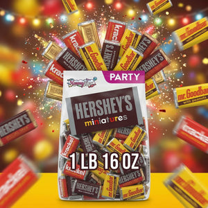 HERSHEY’S Miniatures Assorted Chocolate Candy – Krackel, Special Dark, Mr. Goodbar & Hershey’s Milk Chocolate Bulk Bag