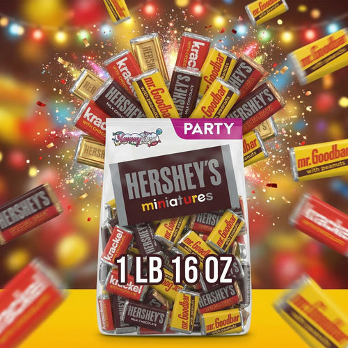 HERSHEY’S Miniatures Assorted Chocolate Candy – Krackel, Special Dark, Mr. Goodbar & Hershey’s Milk Chocolate Bulk Bag