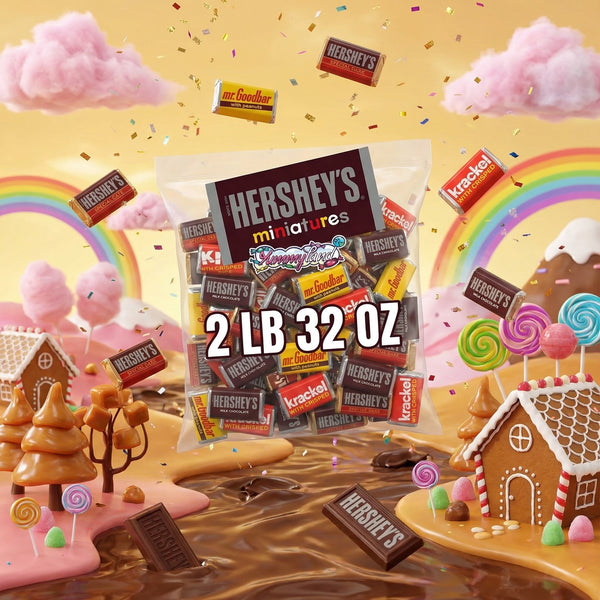 HERSHEY’S Miniatures Assorted Chocolate Candy – Krackel, Special Dark, Mr. Goodbar & Hershey’s Milk Chocolate Bulk Bag