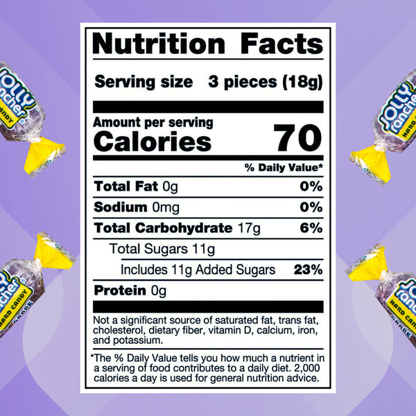 Jolly Rancher Grape Hard Candy – 2 LB Bulk Bag (32 oz) Individually Wrapped Candy