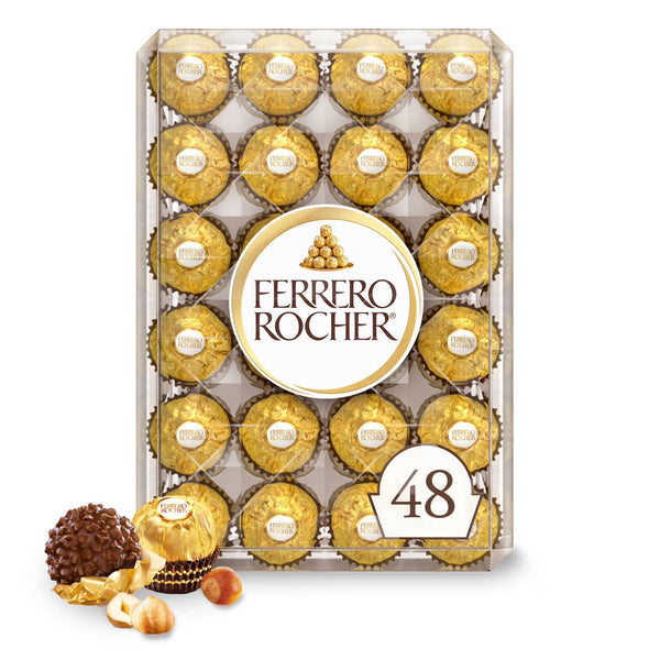 Ferrero Rocher Premium Milk Chocolate Hazelnut, 48 ct. Ferrero