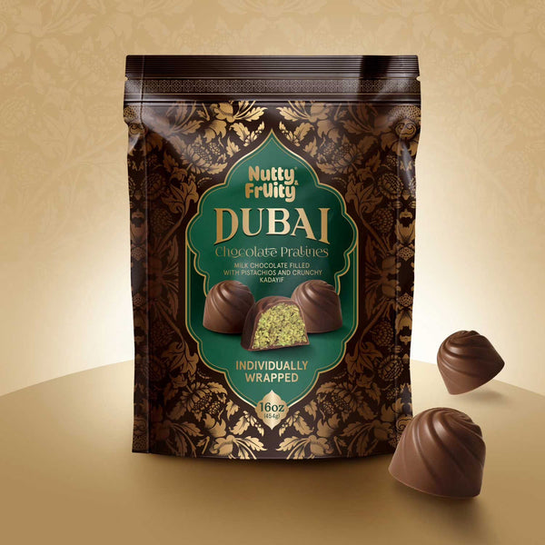 Nutty & Fruity Dubai Chocolate Pralines, 16 oz. YUMMYLAND