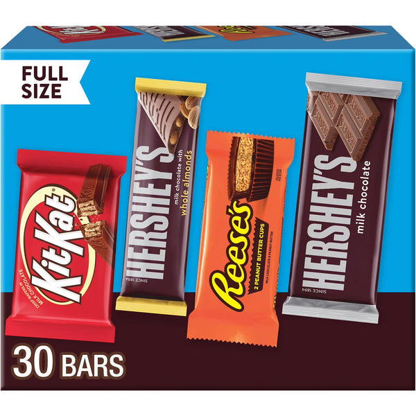 HERSHEY'S Variety Pack, Milk Chocolate Candy, 30 pk. Hershey's