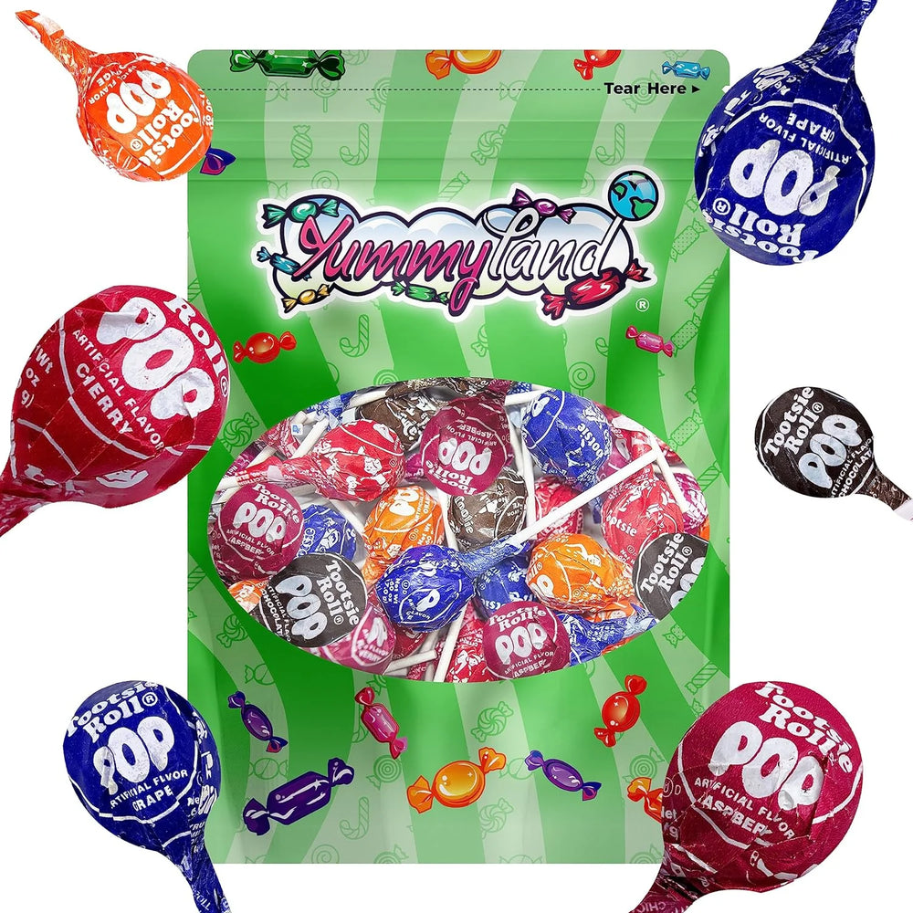 Assorted Tootsie Roll Pops  2 LB (Approx. 45 Count), Original Size Tootsie Roll Pops Suckers