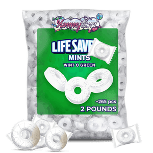 Wint-O-Green Mints – 2 LB Bulk Bag (Approx. 265 Pieces) Fresh Wintergreen Hard Candy, Individually Wrapped