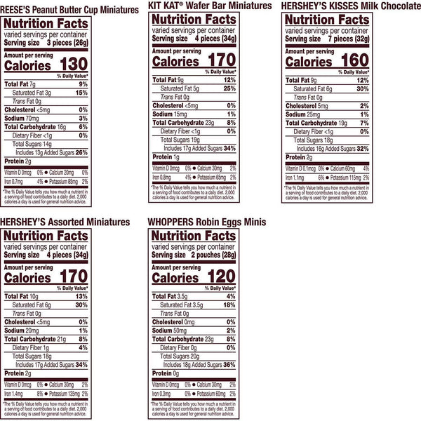 HERSHEY'S Easter Springtime Mix Chocolate Candy, Variety Pack, 125 pcs. Hershey's