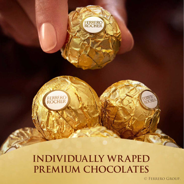 Ferrero Rocher Premium Milk Chocolate Hazelnut, 48 ct. Ferrero