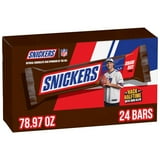 SNICKERS Milk Chocolate Candy Bars, Share Size, 3.29 oz., 24 pk.
