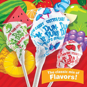 Dum Dums Original Mix Lollipops – 1 LB (80 Pops) Bulk Bag, Individually Wrapped Assorted Flavors, Gluten-Free Hard Candy – Packed by YummyLand