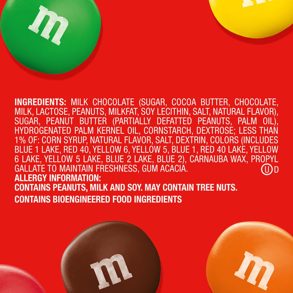 M&M'S Peanut Butter Milk Chocolate Candy, 55 oz. Mars