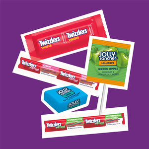 JOLLY RANCHER & TWIZZLERS Fruit Flavored Candy, Variety Pack, Fun Size, 270 pcs. Jolly Rancher