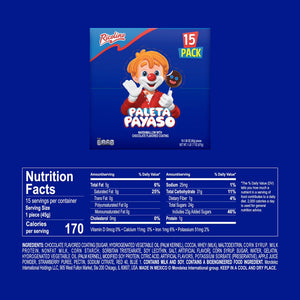 Paleta Payaso Chocolate Marshmallow Lollipop, 1.58 oz., 15 pk. YUMMYLAND