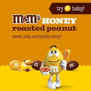 M&M'S Honey Roasted Peanut Milk Chocolate Candy, Resealable Pack, 26 oz. Mars
