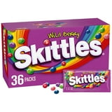 Skittles Wild Berry Fruity Chewy Candy Full Size Bulk Pack 2.17 oz., 36 ct.
