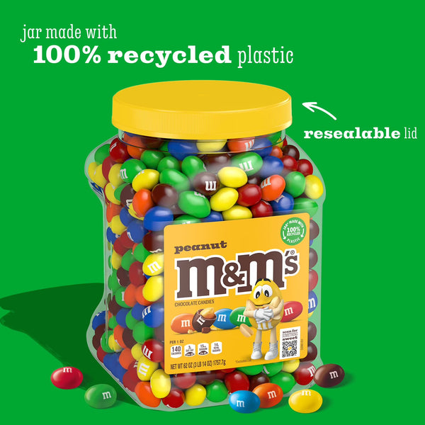 M&M'S Peanut Milk Chocolate Candy, 62 oz. Mars