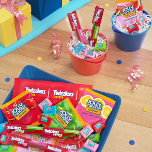 JOLLY RANCHER & TWIZZLERS Fruit Flavored Candy, Variety Pack, Fun Size, 270 pcs. Jolly Rancher