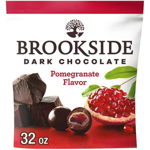 BROOKSIDE Dark Chocolate and Pomegranate Flavored Snacking Chocolate, 32 oz.