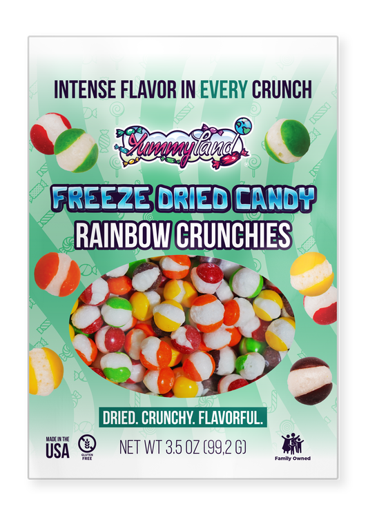 Freeze Dried Rainbow Crunchies Candy - 3.5 oz