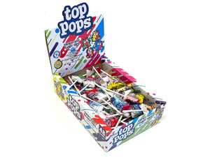 Top Pops Taffy Pops, 48-Pack – 4 Delicious Assorted Fruit Flavor Lollipops Candy