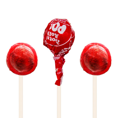 Red Cherry Tootsie Pops (Approx. 45 Count), Original Size Tootsie Roll Pops Suckers