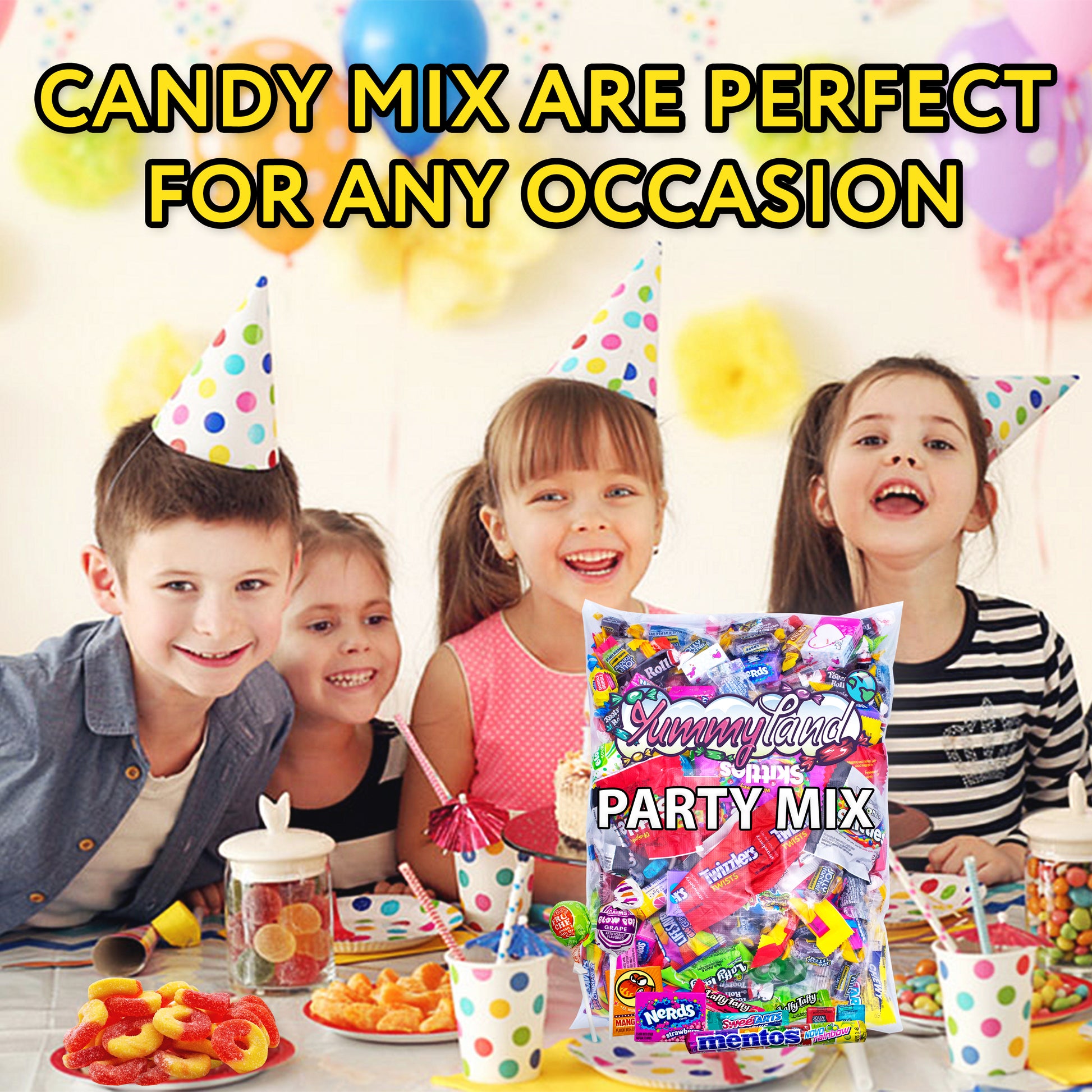 Assorted Candy - 4 Pounds - Bulk Candy - Party Mix - Goodie Bag Stuffers -  Candy Variety Pack - Pinata Candy - Individually Wrapped Candies - Fun Size  Candy - Bag Candy