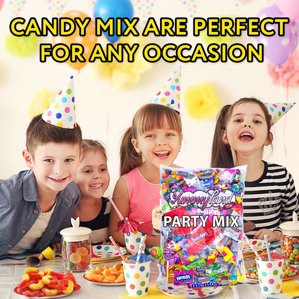 Assorted Candy Mix Bulk Bag Variety Pack, Party Candy Mix for Everyone - Fun Size, Individually Wrapped Minis Candy - 4.5 LBS