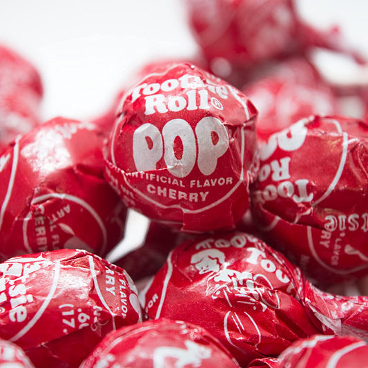 Red Cherry Tootsie Pops (Approx. 45 Count), Original Size Tootsie Roll Pops Suckers