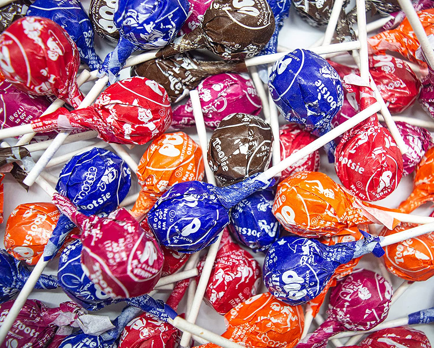 Assorted Tootsie Pops (Approx. 45 Count), Original Size Tootsie Roll Pops Suckers - 2 LBS